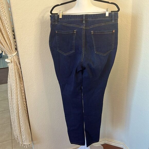 I.N.C. Denim Mid Rise Skinny Jeans ~ Size 14 - Picture 3 of 5